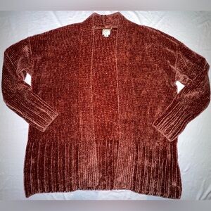 A New Day Super Soft Cardigan Size Small Burnt Orange Knitted